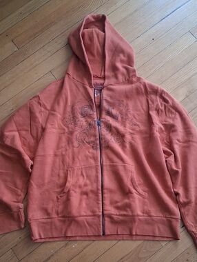 Polo by Ralph Lauren Orange Zip-Up Hooded Windbreaker